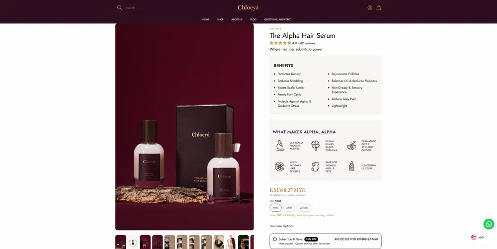 Chloeya — Beauty · E-commerce