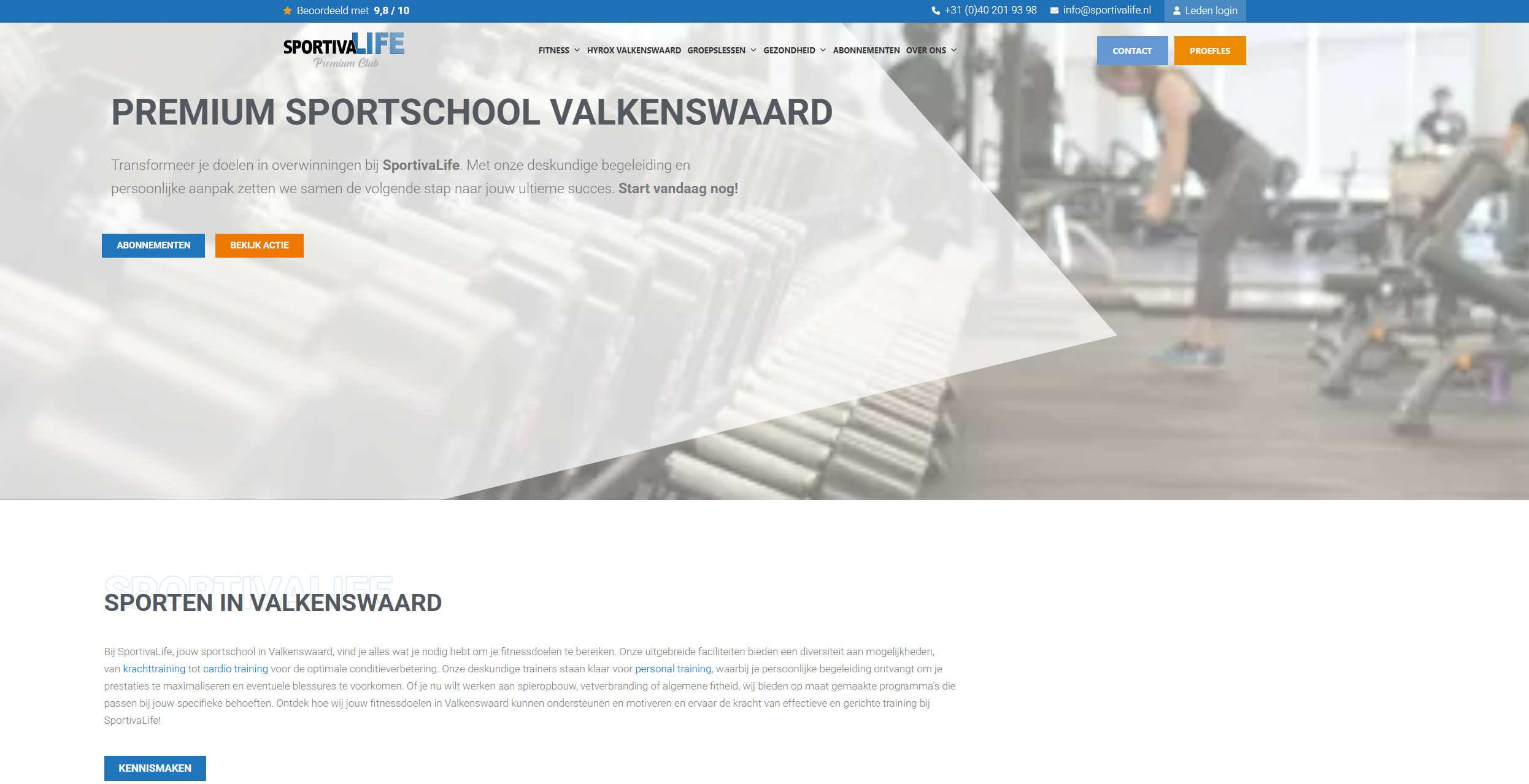 SportivaLife website screenshot